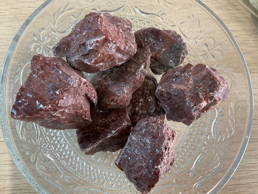 Raw Red Calcite