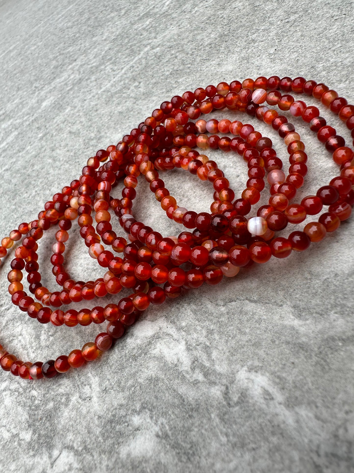 Carnelian 4mm Bracelets