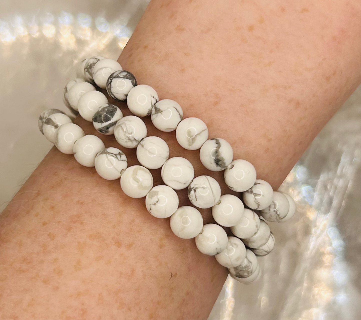 Howlite 6mm Bracelet