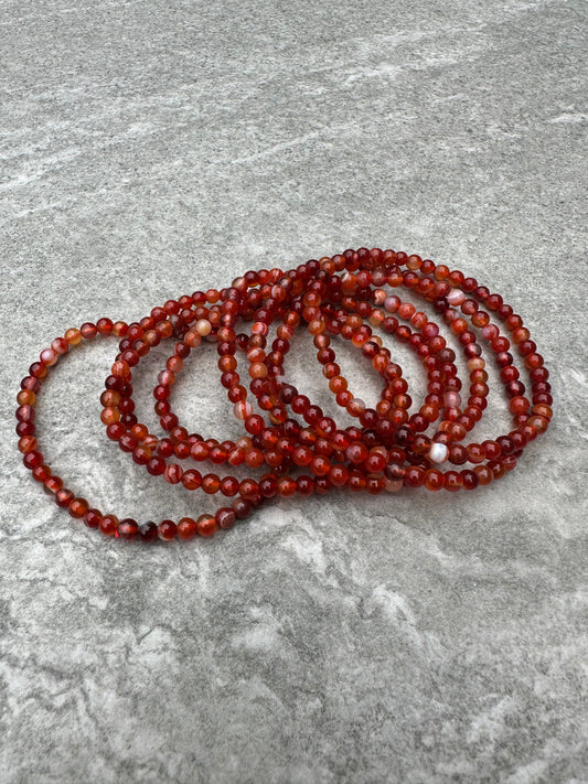 Carnelian 4mm Bracelets
