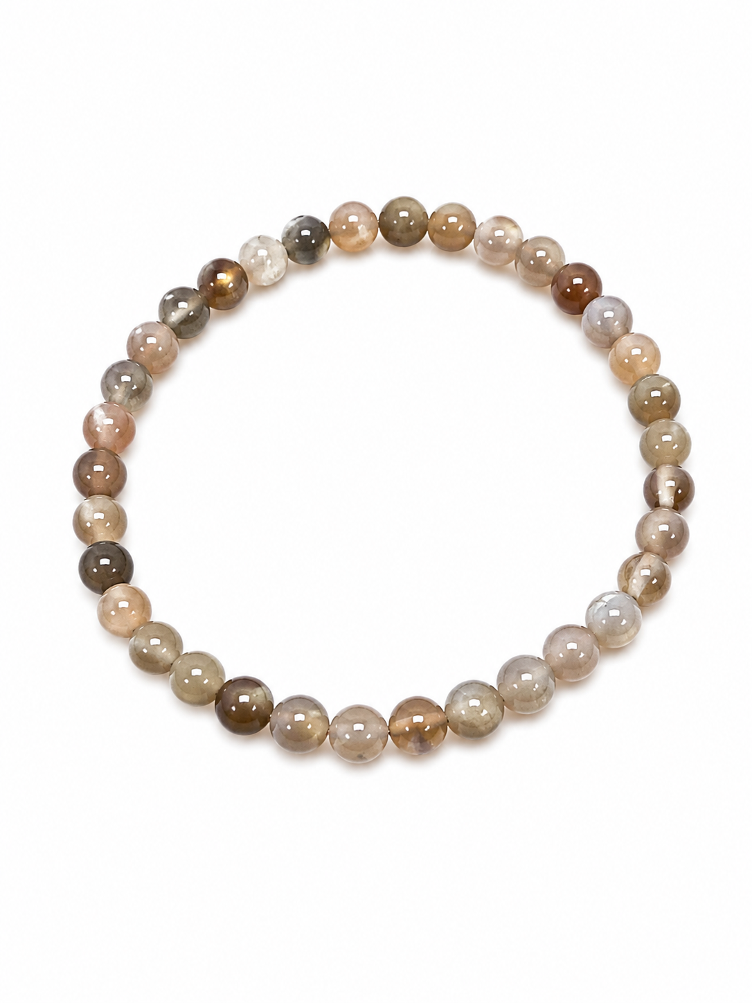 Peach Moonstone Bracelet 4mm