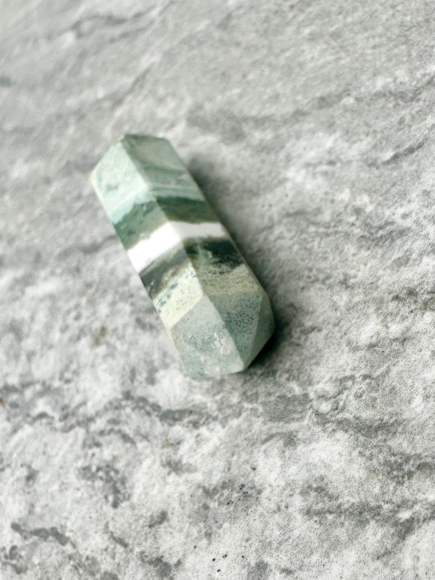 Moss agate tower