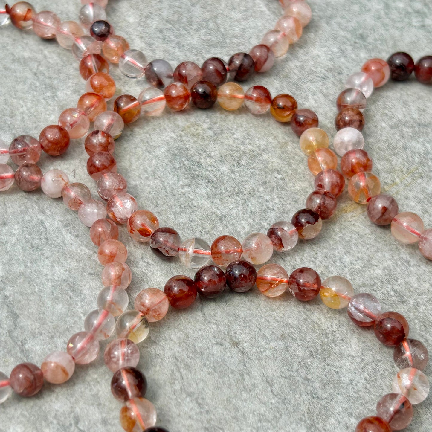 Fire Quartz 8mm Bracelet