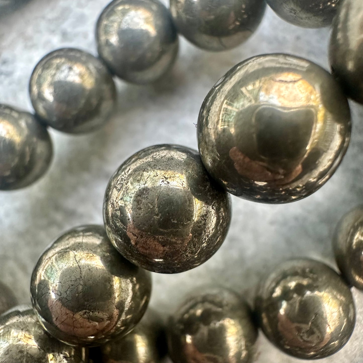 Pyrite 10mm Bracelet