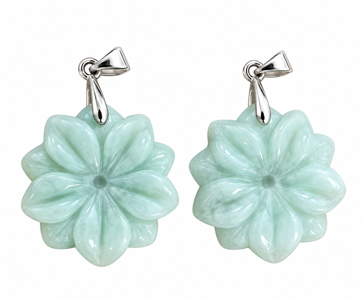 Jade Flower Pendant