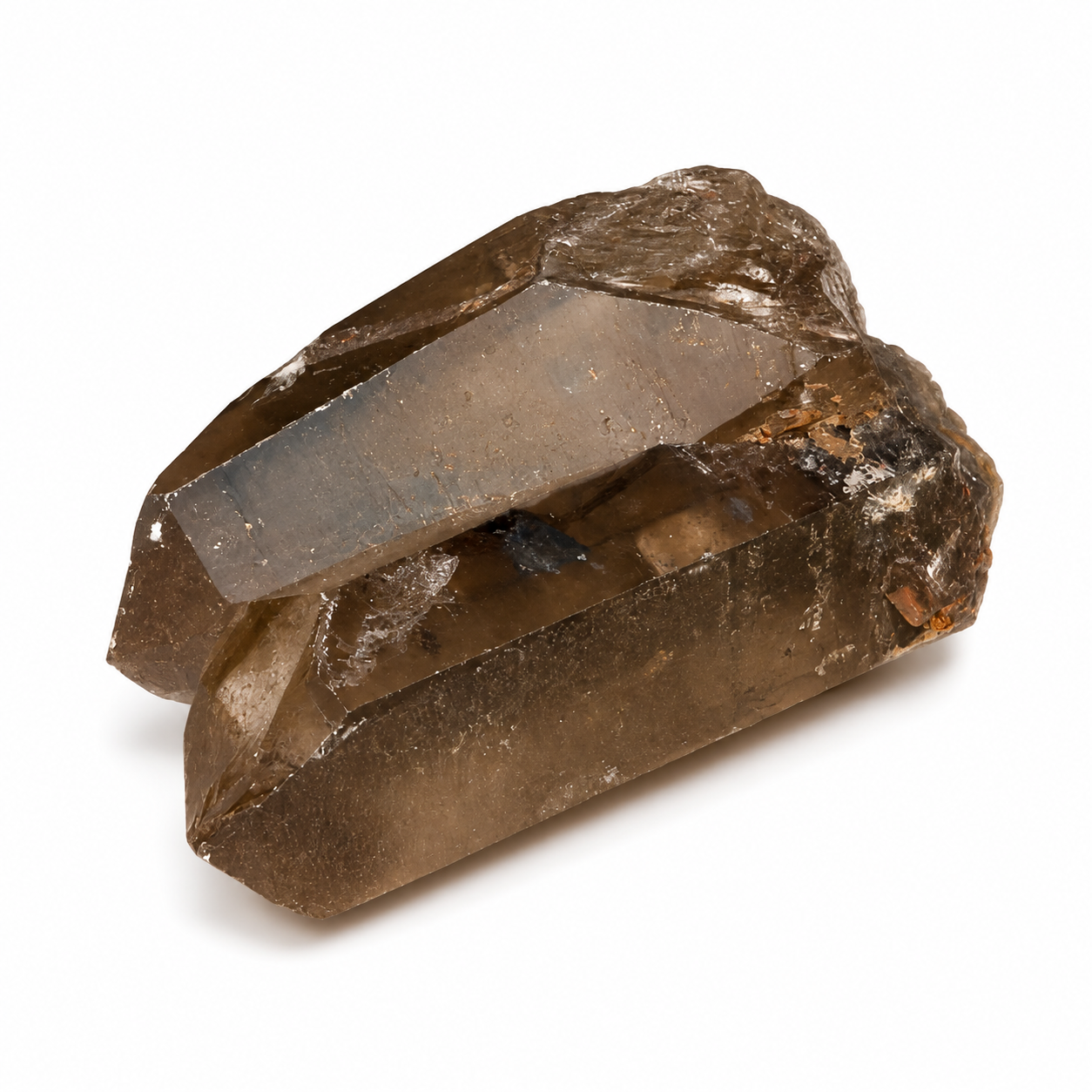 Raw Smokey Quartz Points with Rutile