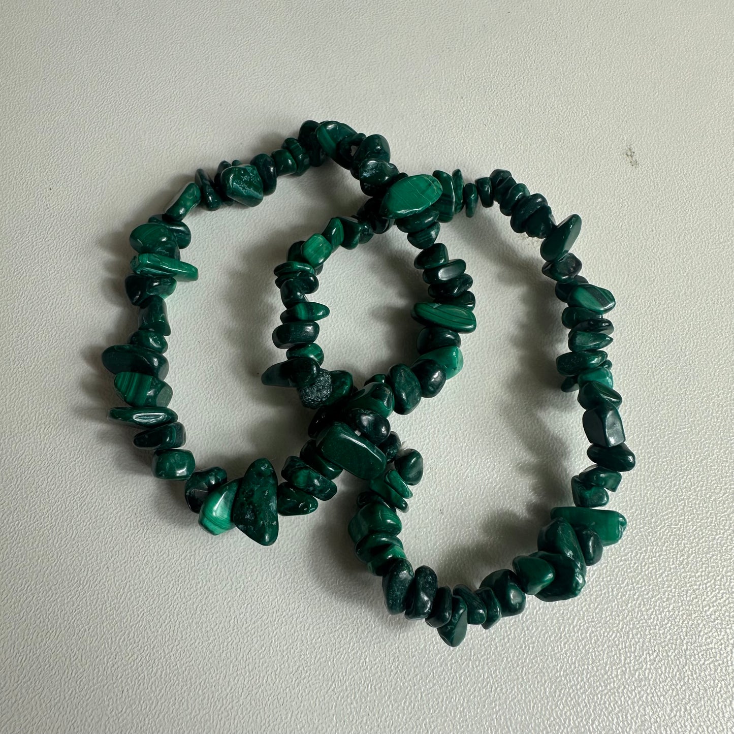 Malachite Chipped Bracelets