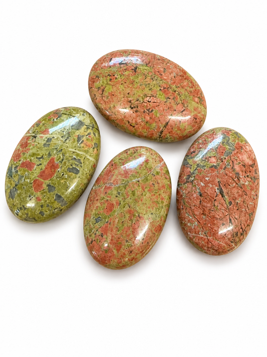Unakite Palm Stones