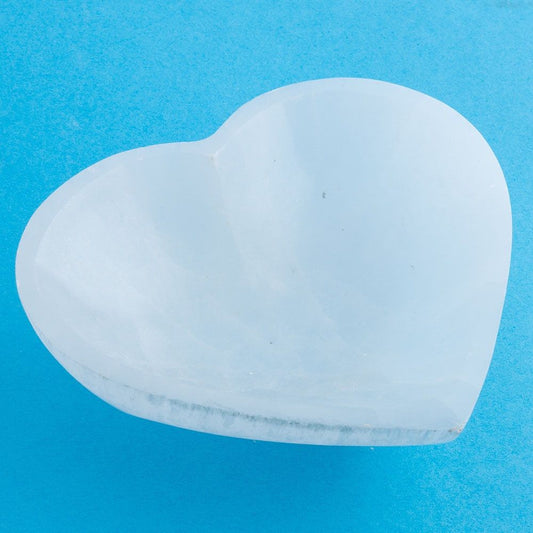 Selenite Heart Bowl 10cm