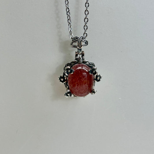 Strawberry Quartz Necklace