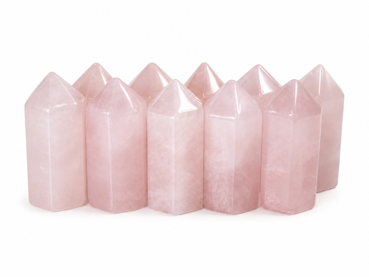 Mini Rose Quartz Towers