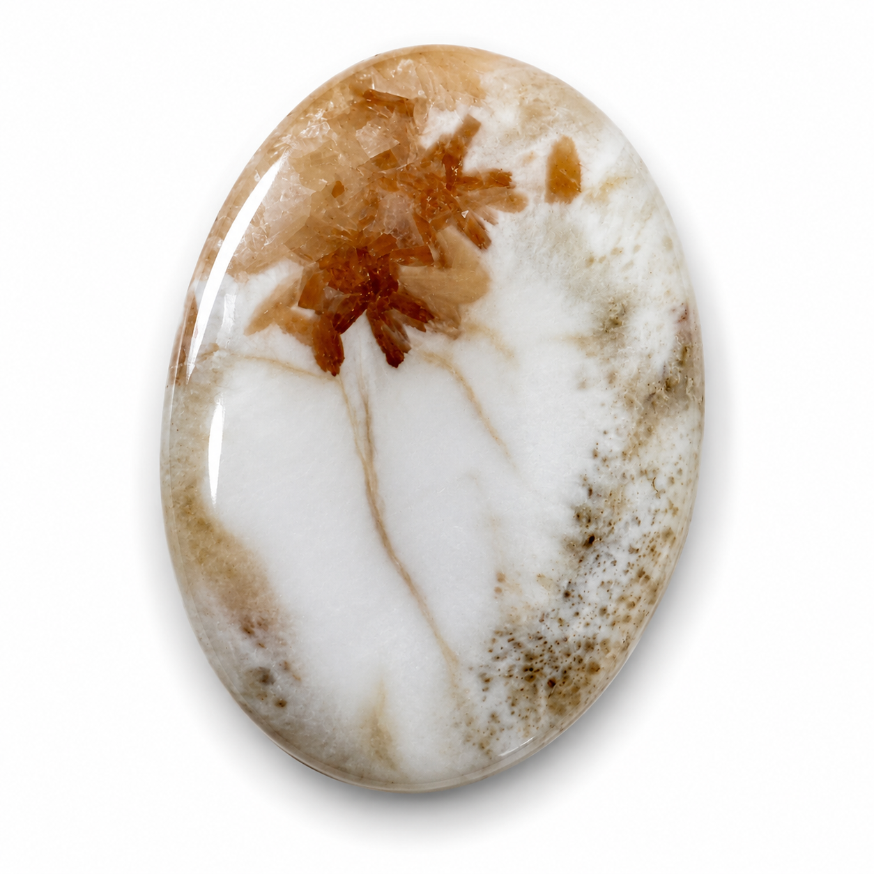 Pink Scolecite Palm Stone
