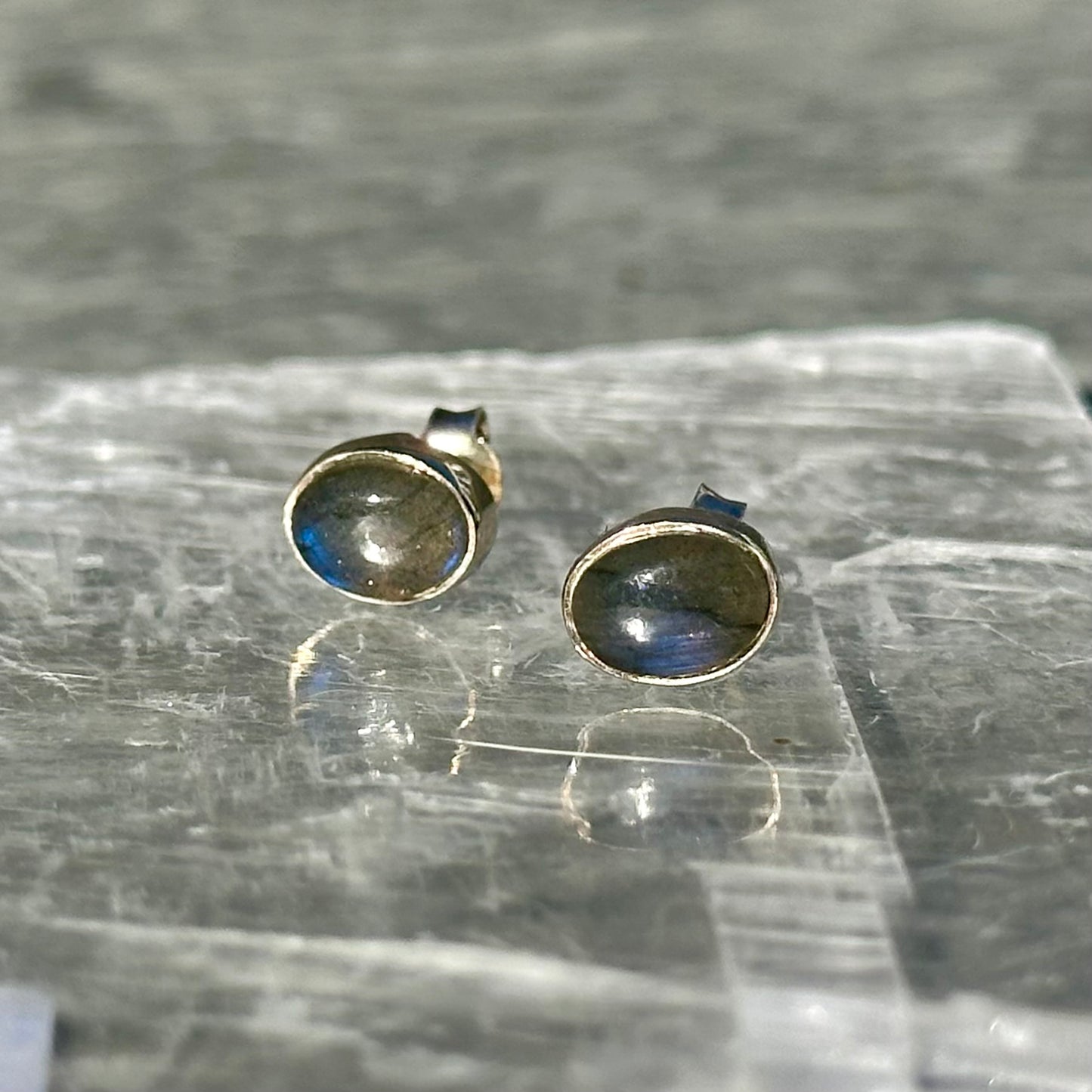 Labradorite 925 Earrings