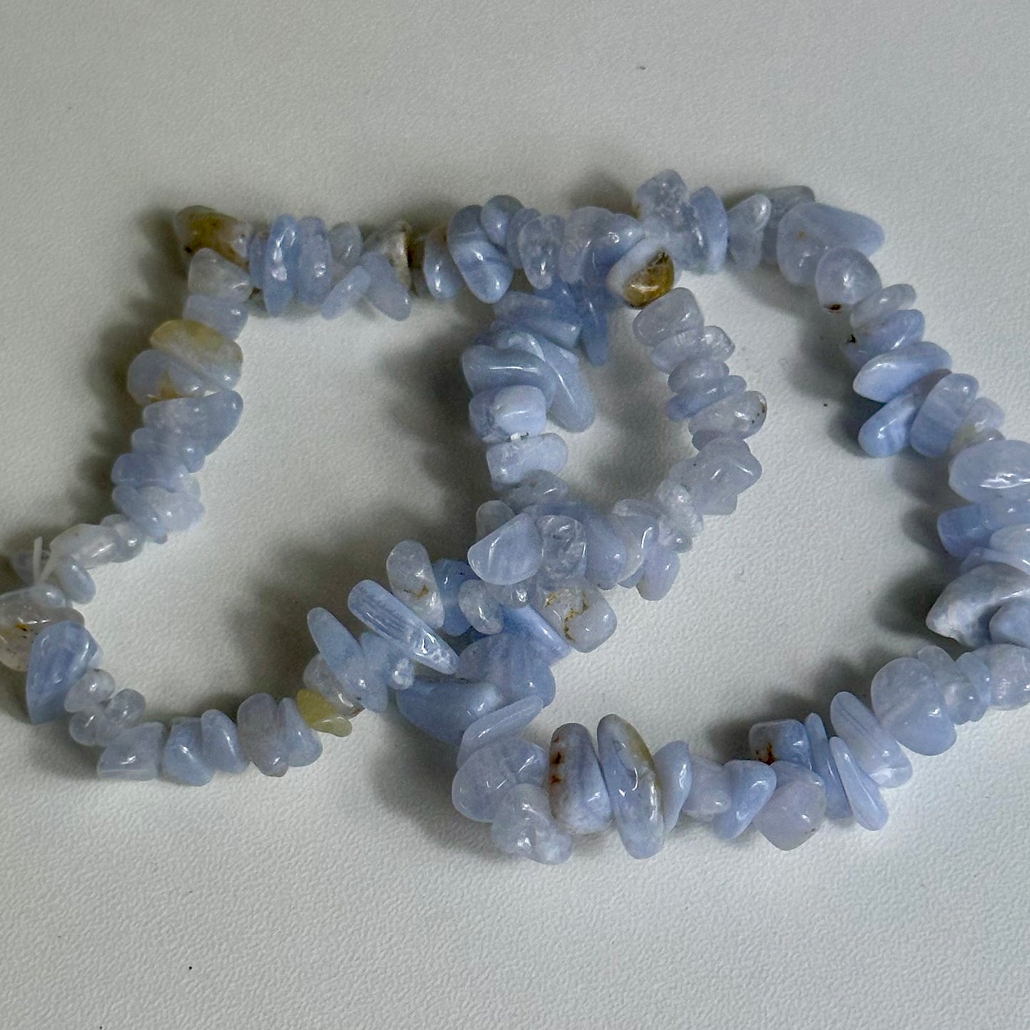 Blue Lace Chipped Bracelet