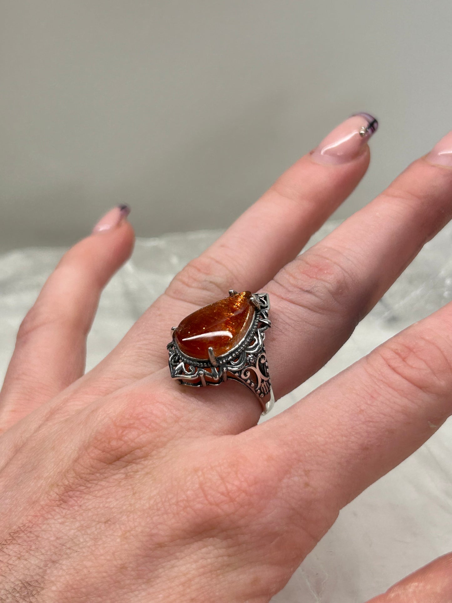 Sunstone Adjustable Ring