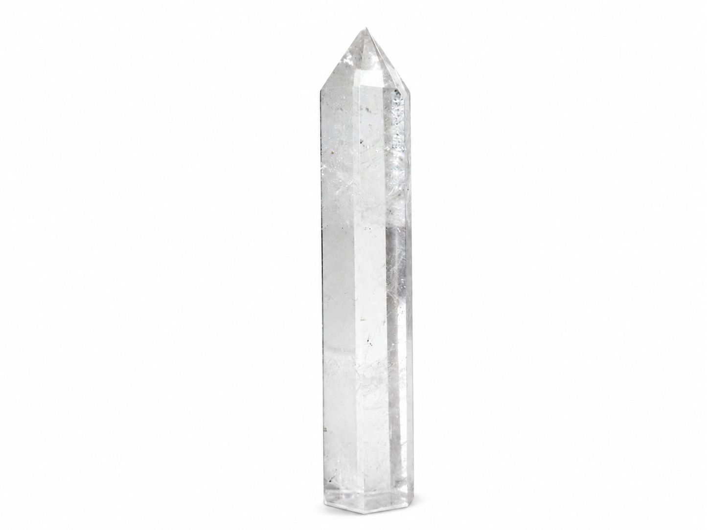 Clear Quartz Tower – Chipped Tip & Slightly Wonky