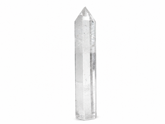 Clear Quartz Tower – Chipped Tip & Slightly Wonky