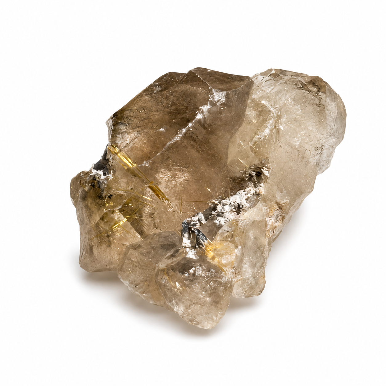 Raw Smokey Quartz Points with Rutile