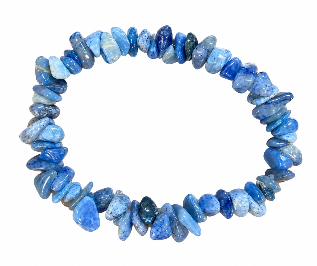 Blue Quartz Chip Bracelet