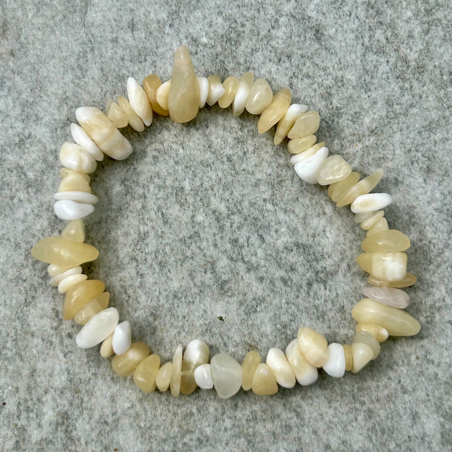 Orange Calcite Chipped Bracelet