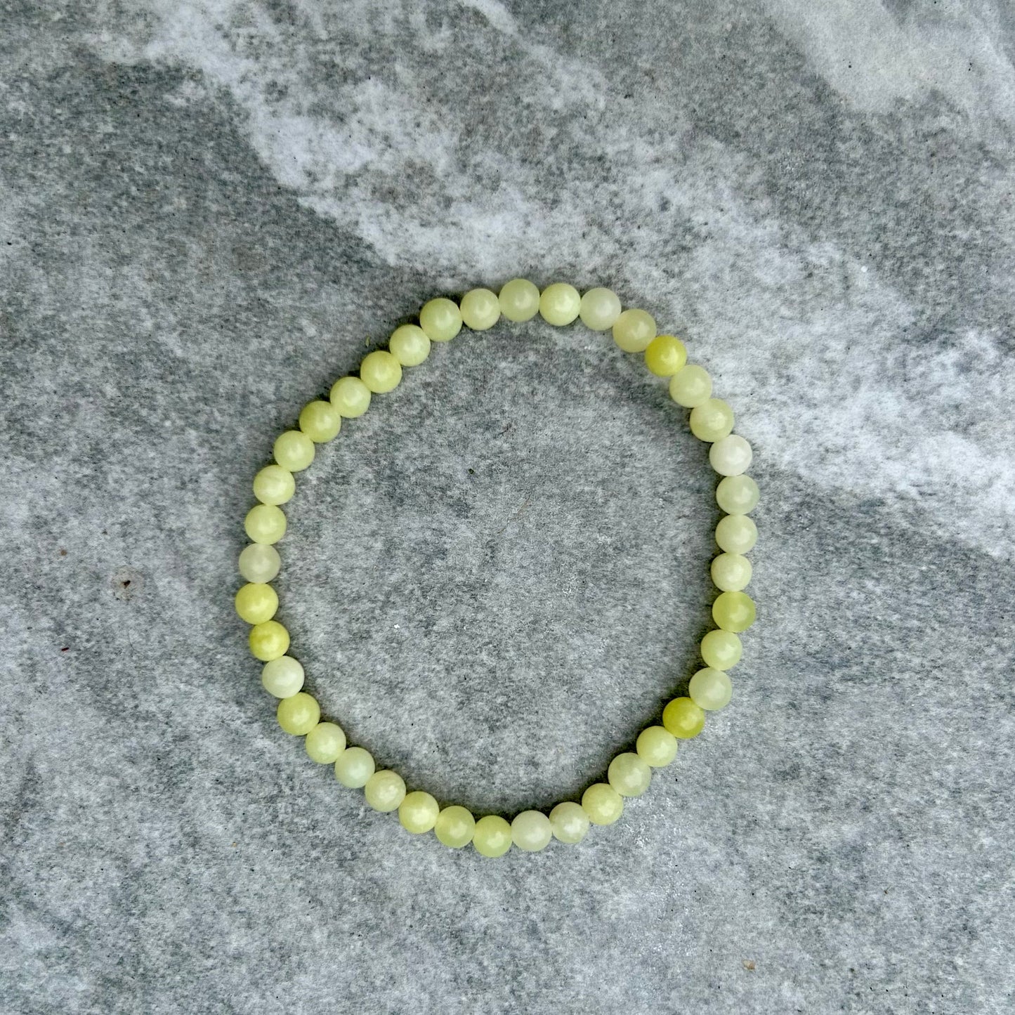 Lemon Jade Bracelets 4mm