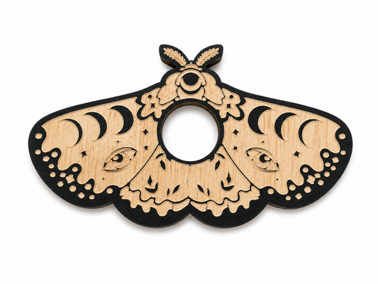 Wooden Moth Sphere Stand
