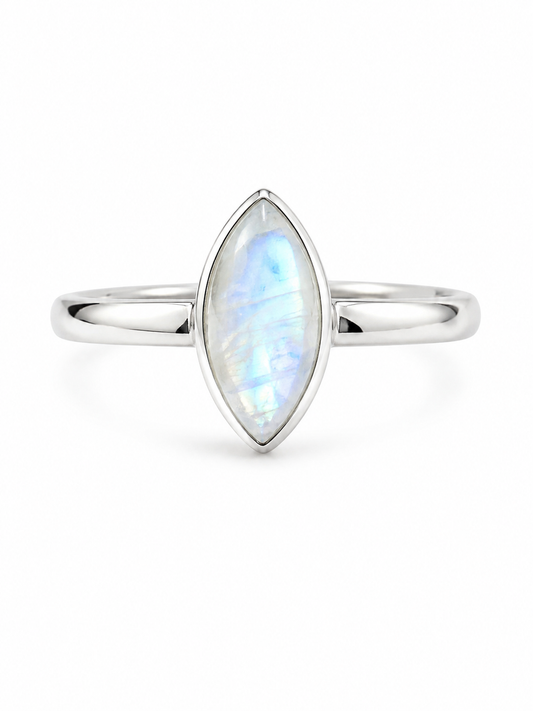 Moonstone 925 Sterling Silver Ring