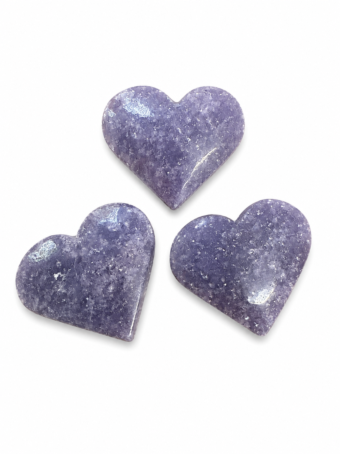 Lepidolite Hearts