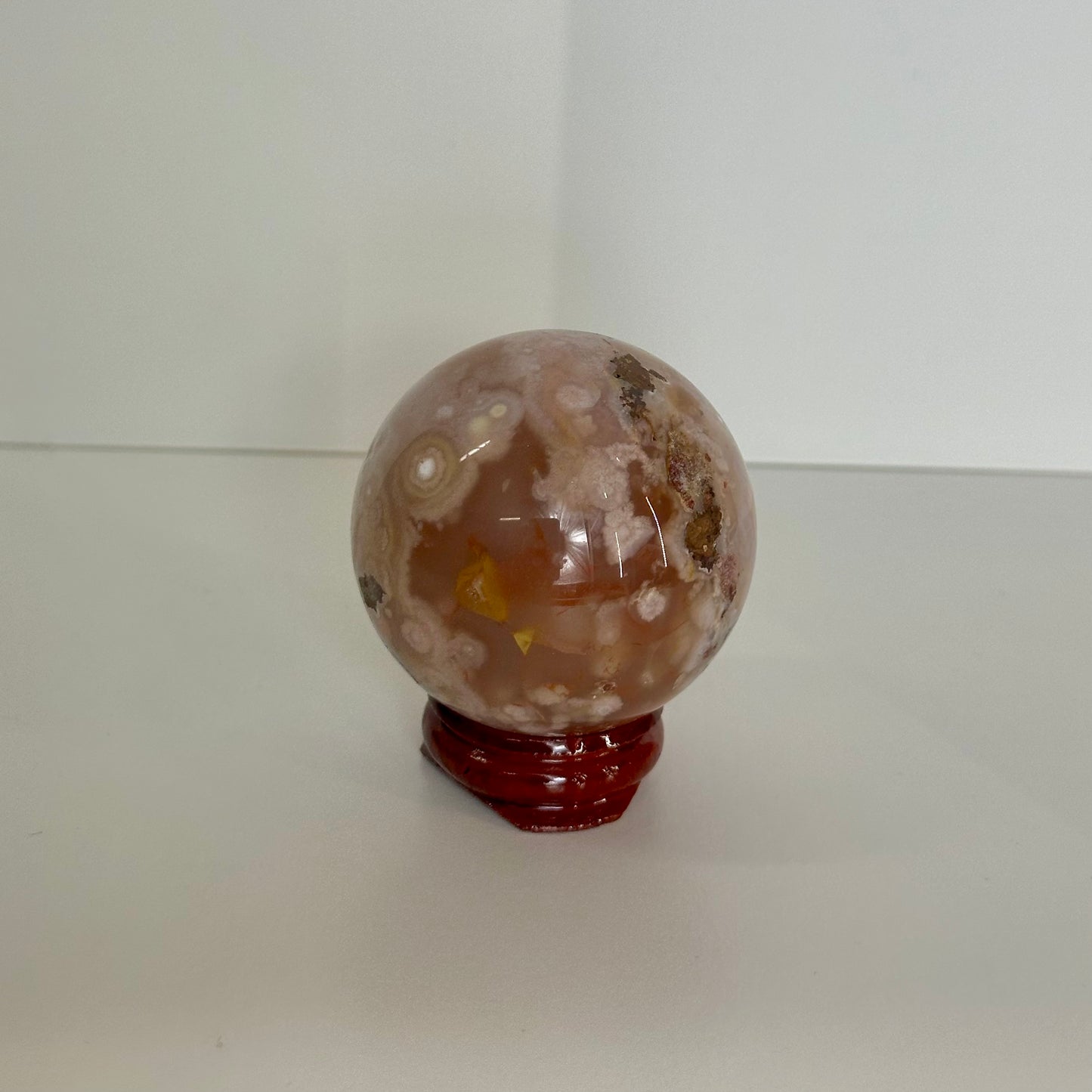 Flower Agate Spheres