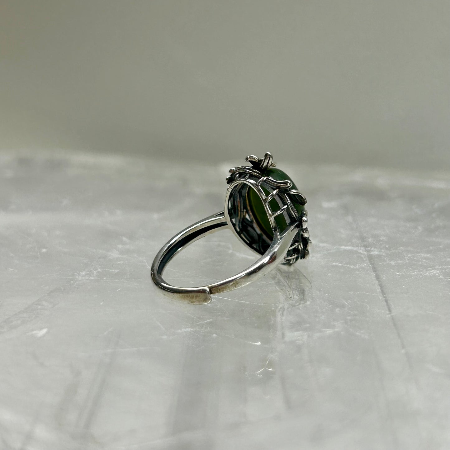 Green Aventurine Adjustable Ring