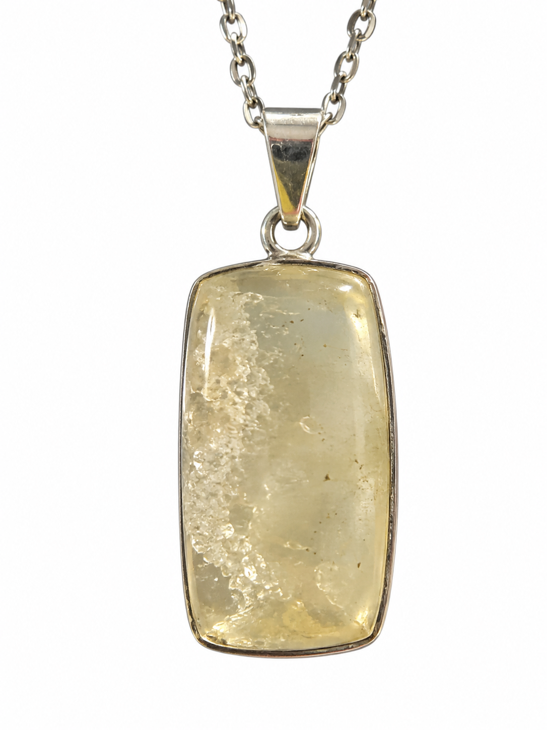 Libyan Desert Glass Rectangle  Pendent