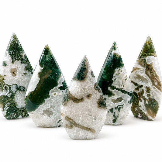 Moss Agate Flames