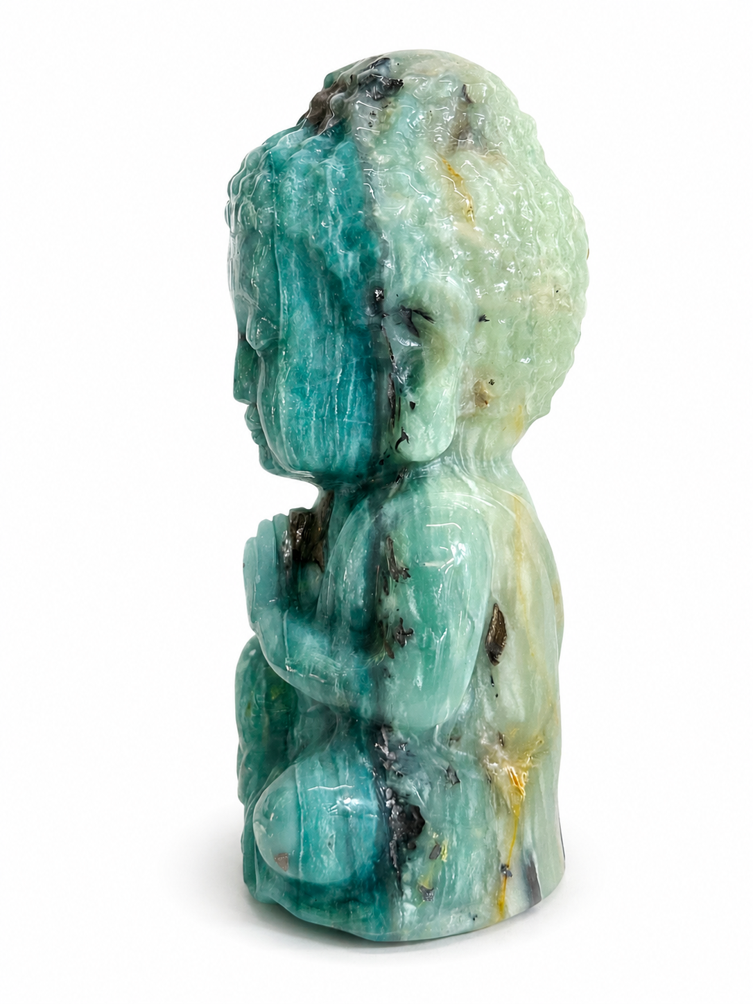 Amazonite Buddha Carving