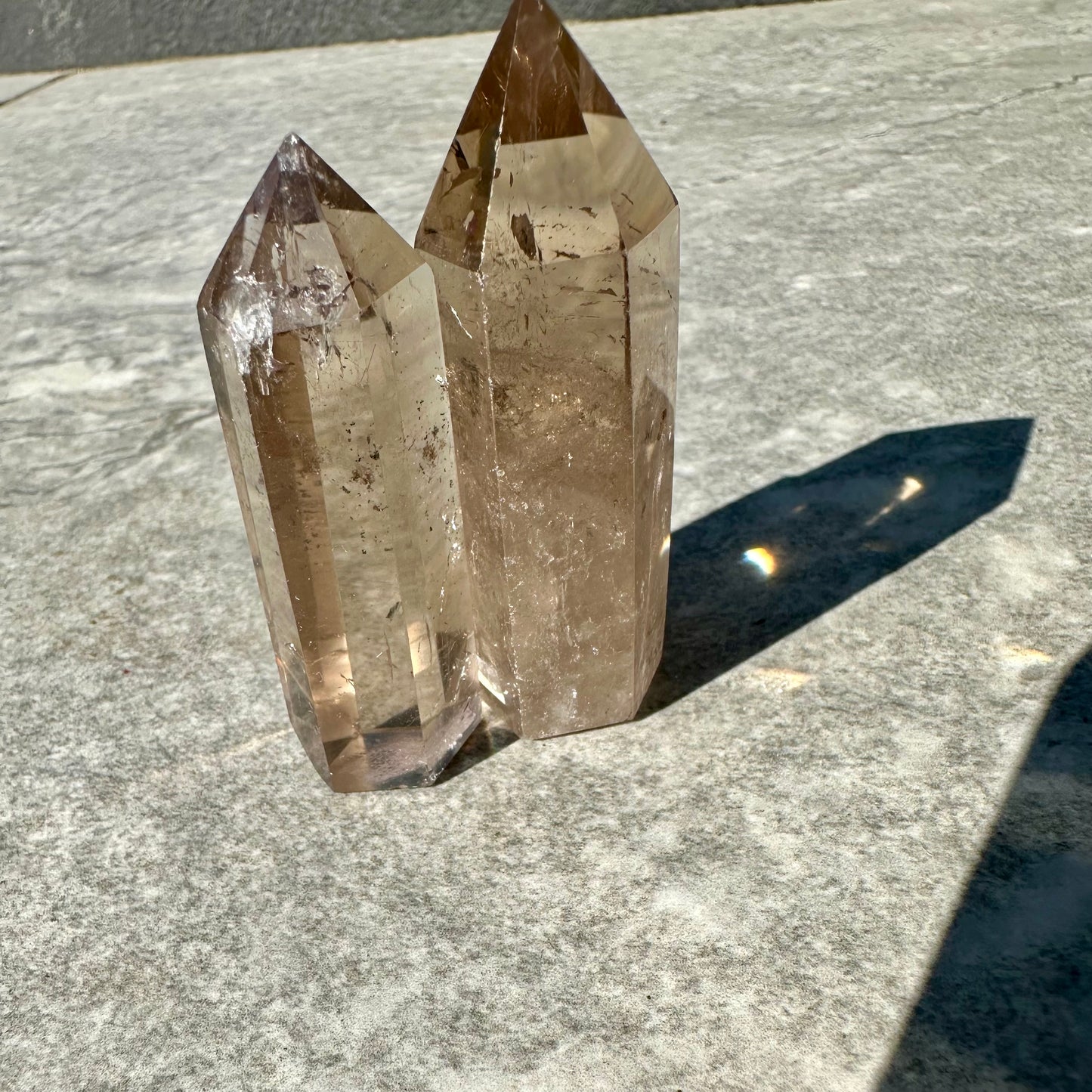 Smokey Quartz Towers