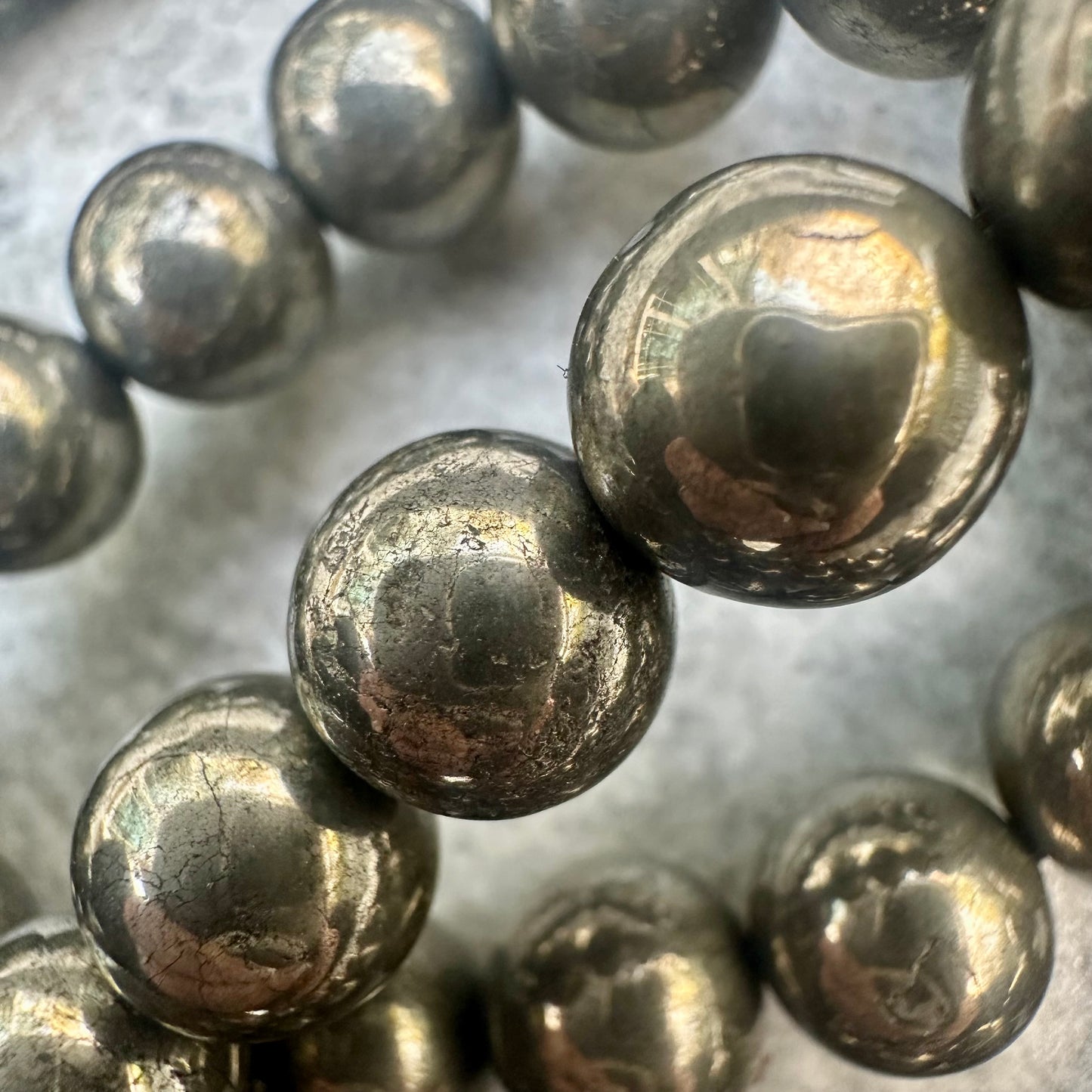 Pyrite 10mm Bracelet