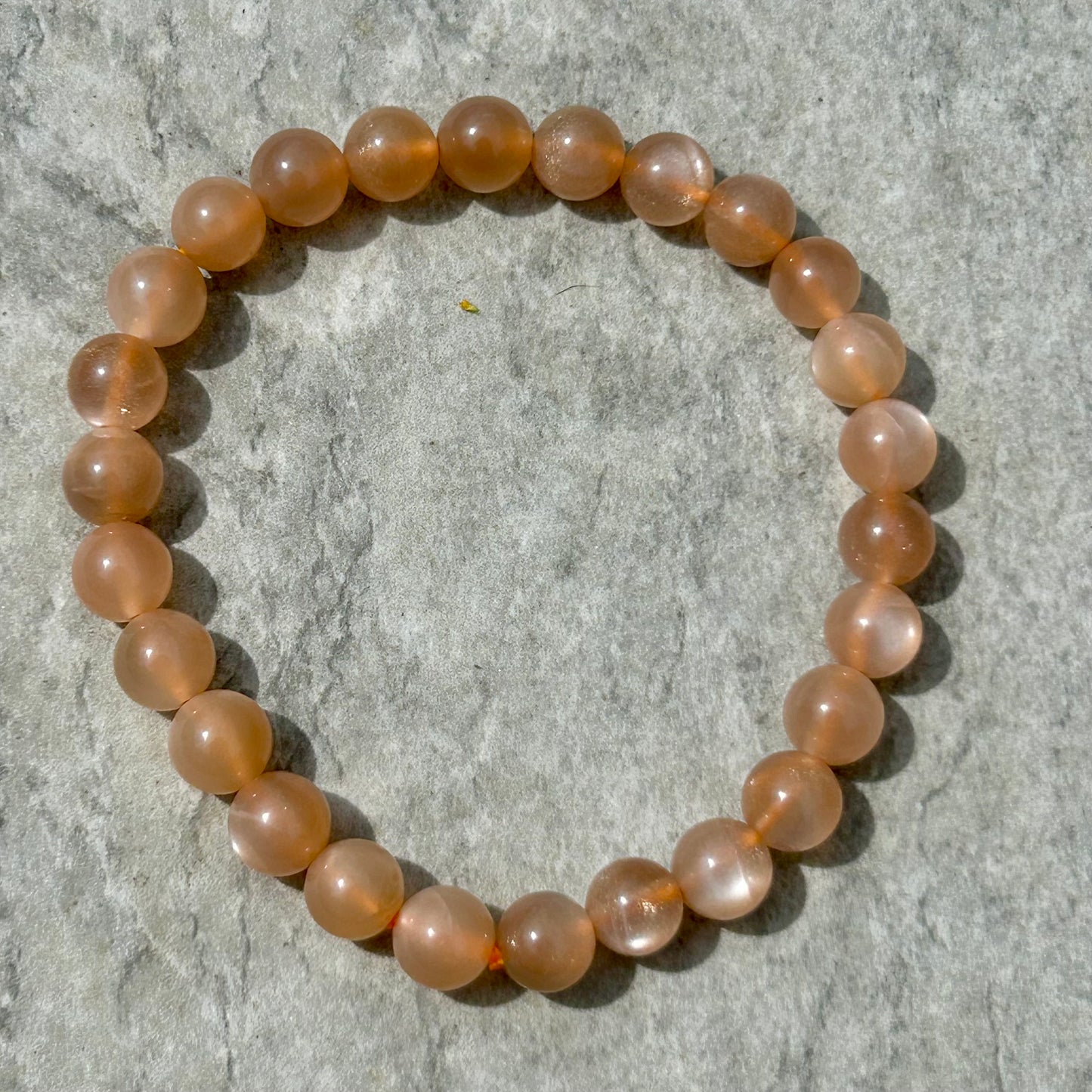 Peach Moonstone Bracelet 8mm