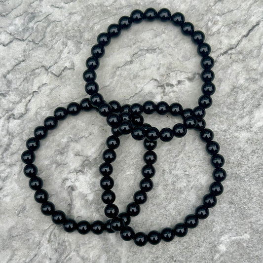 Black Tourmaline Bracelet 4mm