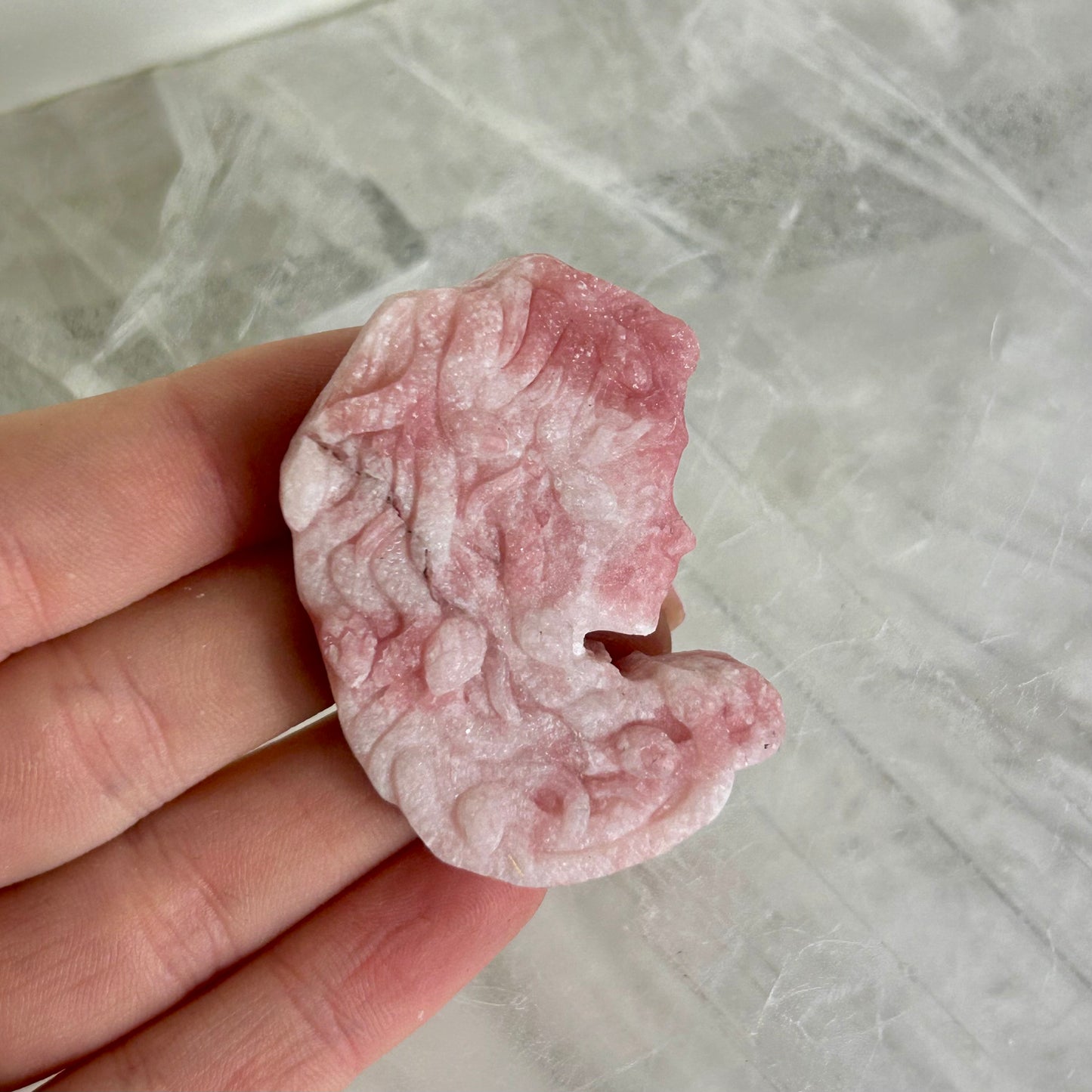Pink Opal Medusa Heads