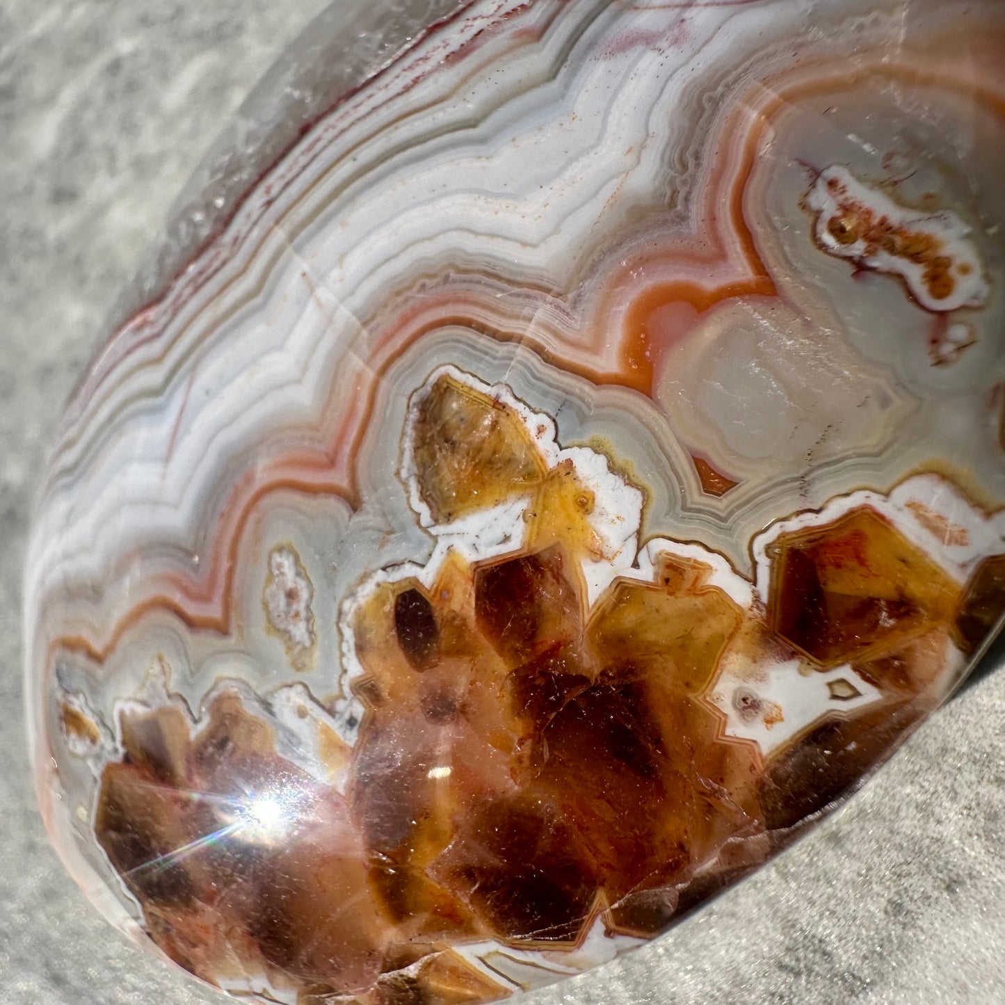 Argentina Agate & Amethyst Palms