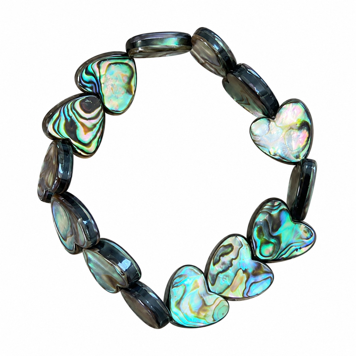 Abalone shell Large Heart Bracelet