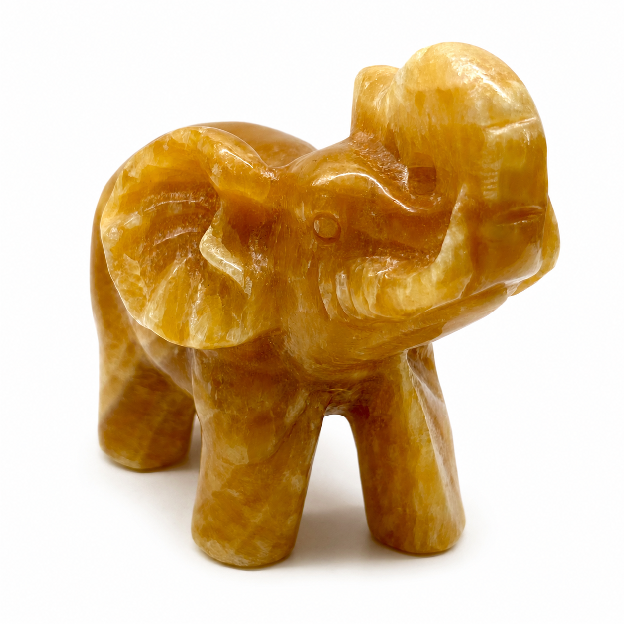 Orange Calcite Elephant