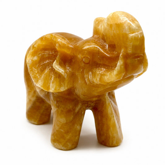 Orange Calcite Elephant