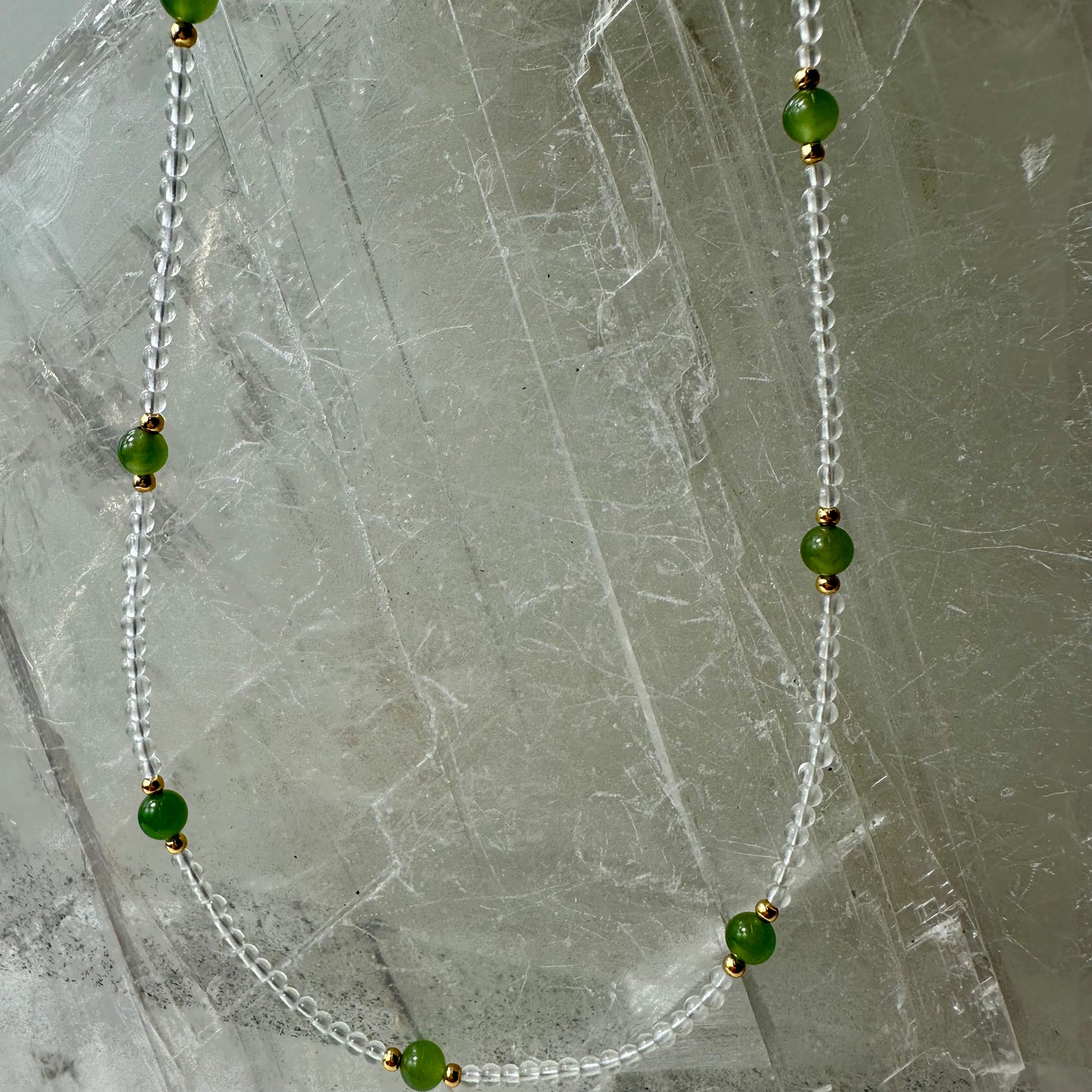 Jade And Quartz Bedded
