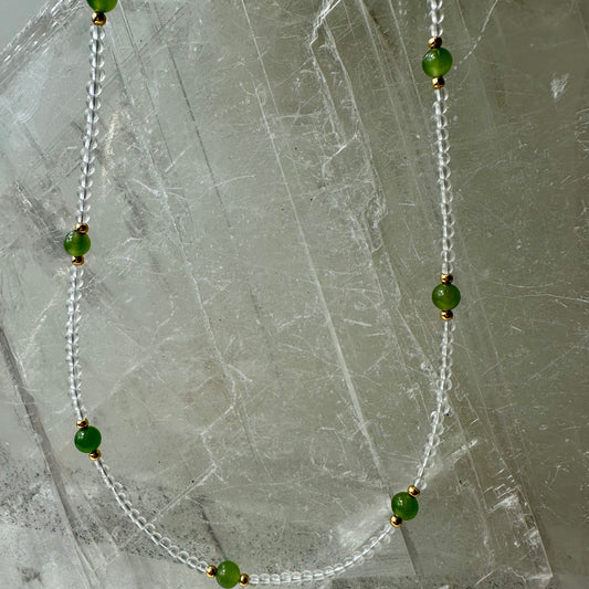 Jade And Quartz Bedded