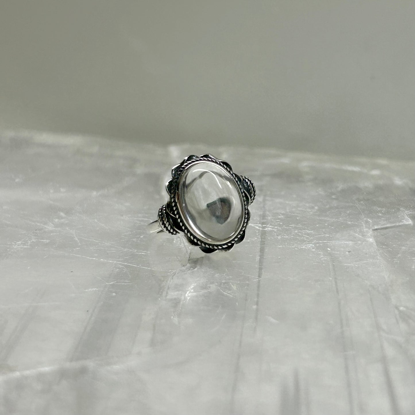 Quartz Adjustable Ring