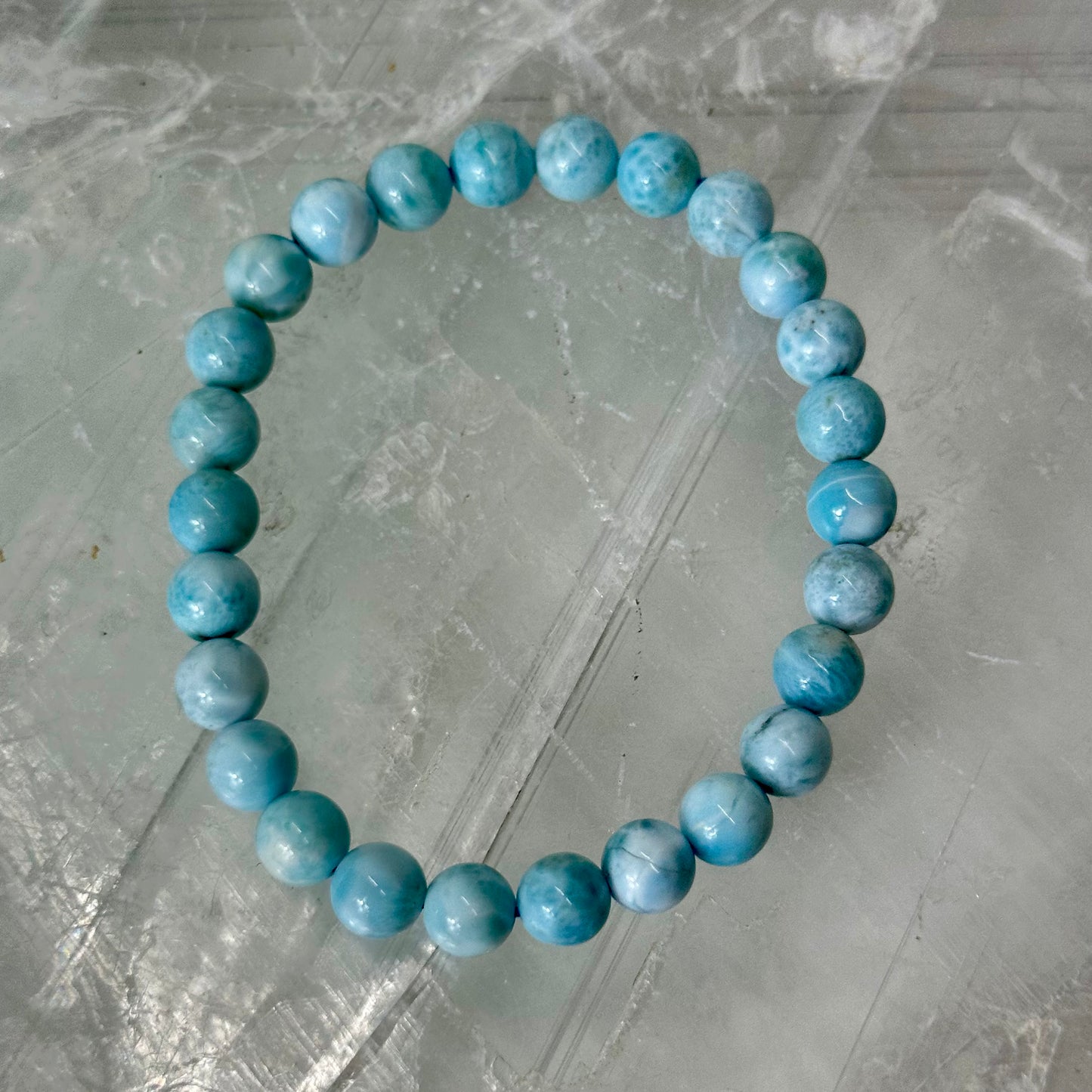 Larimar Bracelet 6mm