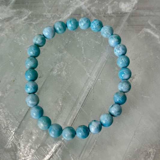 Larimar Bracelet 6mm