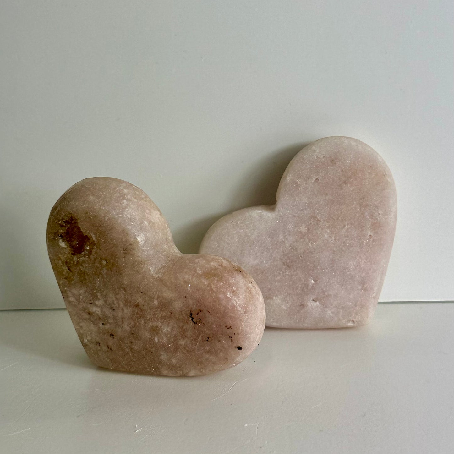 Pink Amethyst Hearts