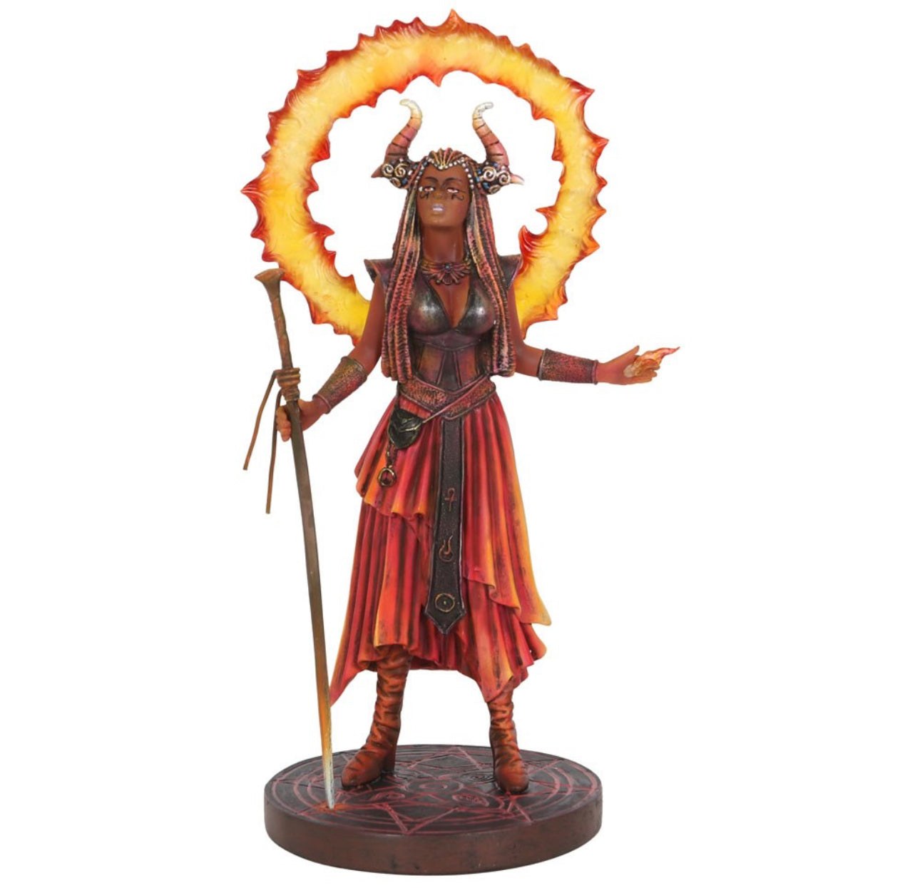 Fire Elemental Sorceress Figurine