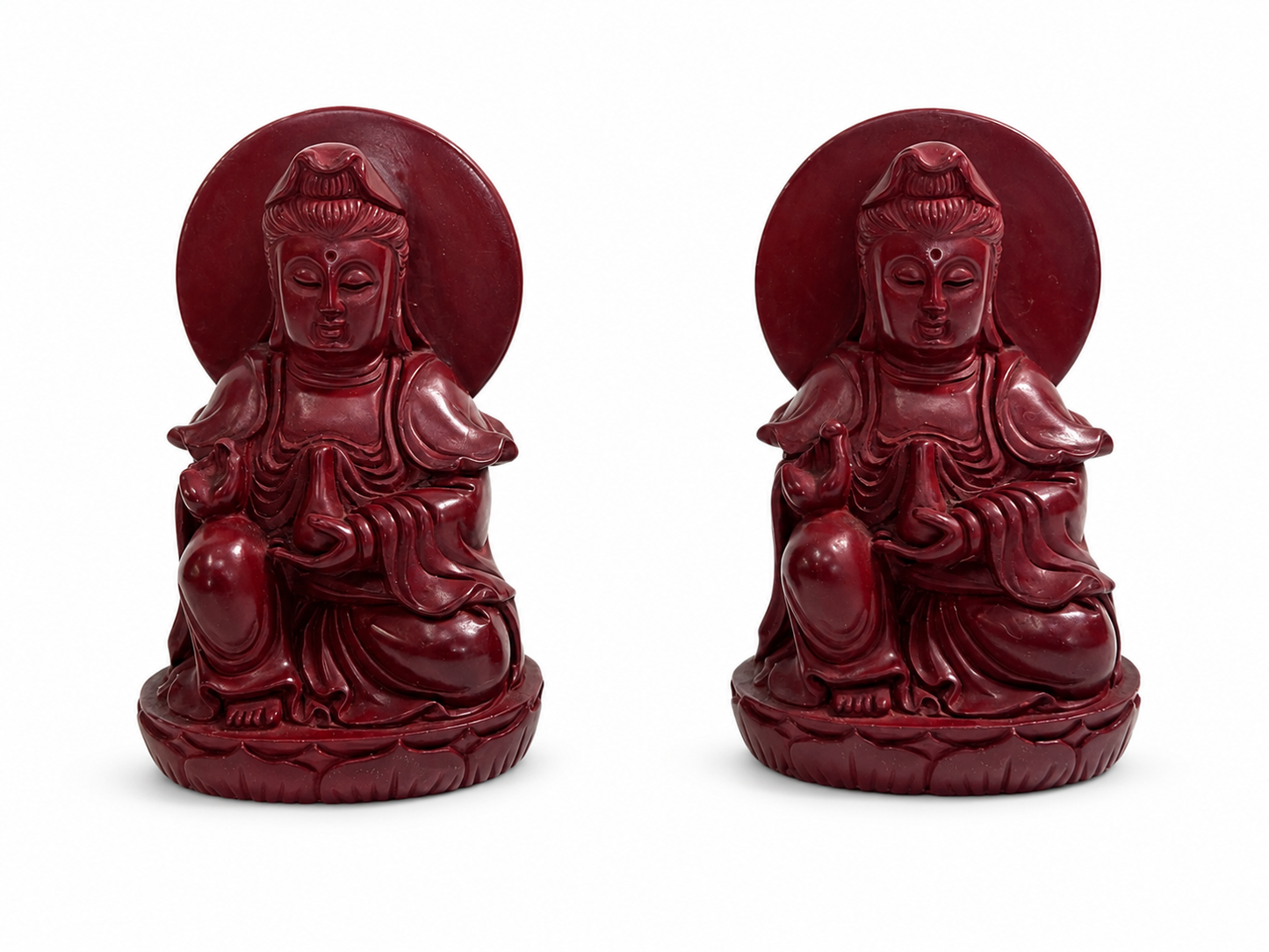 Cinnabar Guanyin Carving – Damaged Hand